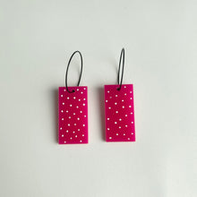 Load image into Gallery viewer, Acrylic Dot and Leaf Reversible Earrings
