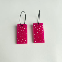 Load image into Gallery viewer, Acrylic Dot and Leaf Reversible Earrings