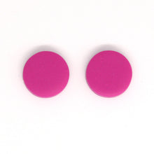 Load image into Gallery viewer, Beautiful pink handmade earrings with silver plated posts and backs.
