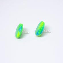 Load image into Gallery viewer, Kaleidoscope Blue, Green and Yellow Studs