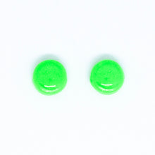 Load image into Gallery viewer, Kaleidoscope Neon Green Mini Studs