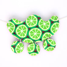 Load image into Gallery viewer, Pink Lime Mango Statement Necklace