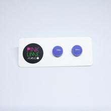 Load image into Gallery viewer, Kaleidoscope Neon Lilac Mini Studs