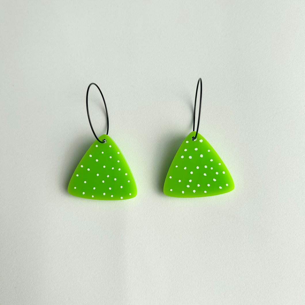 Acrylic Dot Arch Earrings