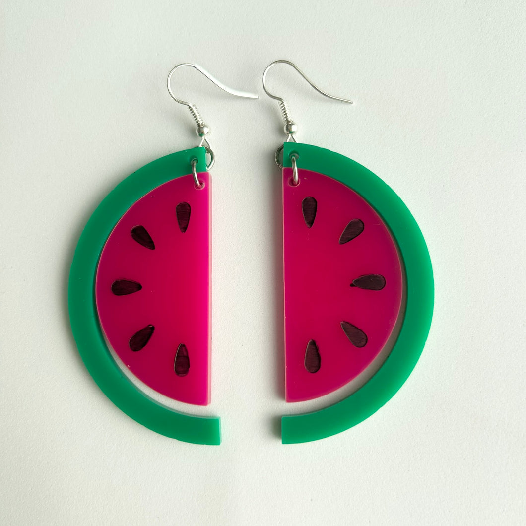 Acrylic Watermelon Dangles