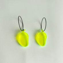 Load image into Gallery viewer, Acrylic Neon Mango Earrings
