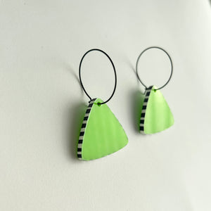 Acrylic Stripe Edge Earrings