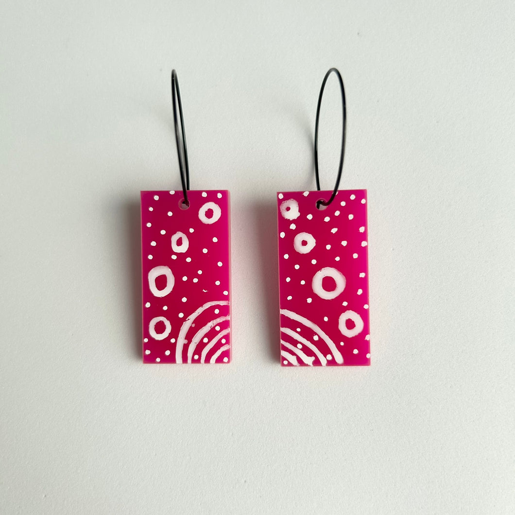 Acrylic Abstract Earrings
