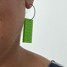 Load image into Gallery viewer, Acrylic Dot and Leaf Reversible Earrings
