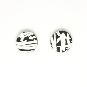 Abstract black and white studs