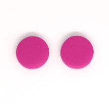 Load image into Gallery viewer, Beautiful pink handmade earrings with silver plated posts and backs.
