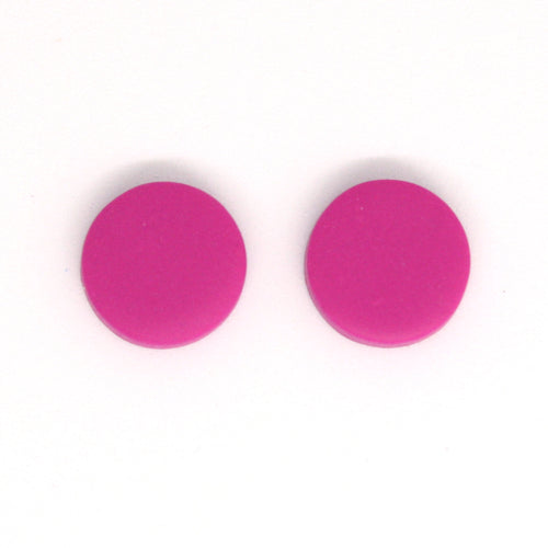 Beautiful pink handmade earrings with silver plated posts and backs.